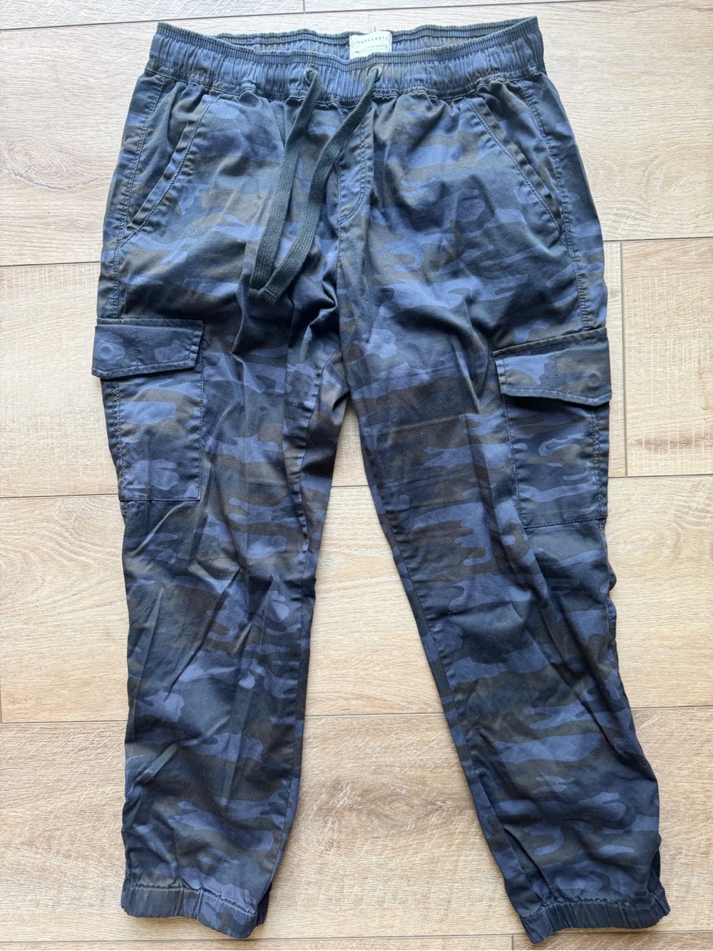 Women’s Navy Camo Cargo Jogger Pants